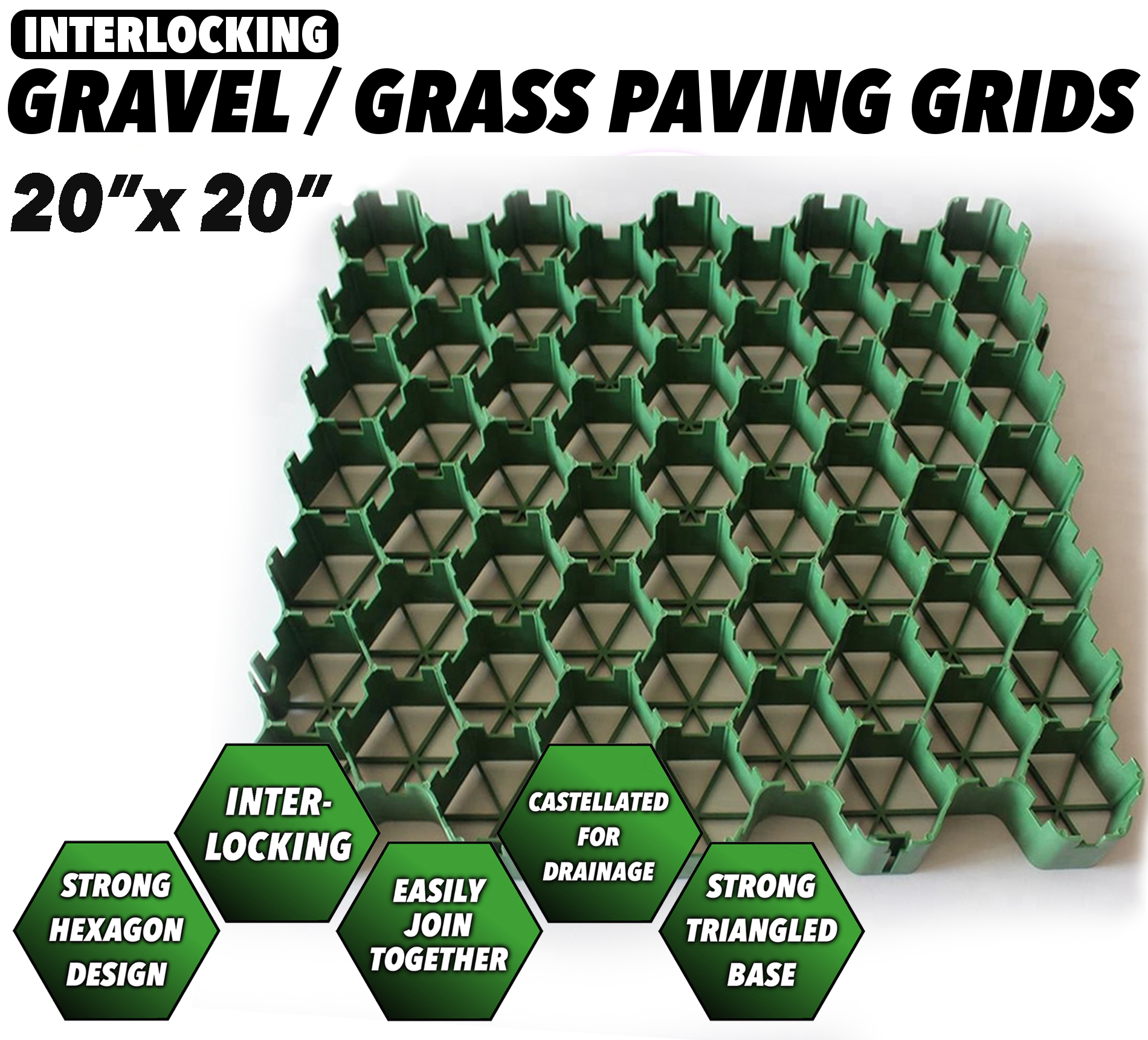 Hidden Paving Grids Reinforcement Grass Gravel Driveways Paths Garden